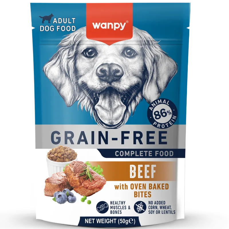 Wanpy Grain Free Adult Dog Food Beef 500gram